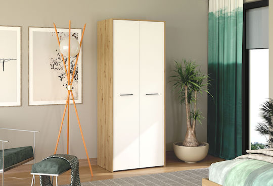 Varadero Doppeltür Kleiderschrank 81x53x204cm Weiß Varadero Doppeltür Kleiderschrank 81x53x204cm Weiß