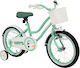 Indiana Pretty 16" Παιδικό Ποδήλατo BMX Πράσινο