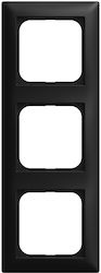 Πλαίσιο Διακόπτη Busch-jaeger Bj 1723-915 3-fach Black Matt Busch-balance Si 2cka001725a1570