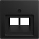 Switch Frame Busch-jaeger Bj 1803-02-915 Central Plate 2-Gang Busch-balance Si 2cka001753a0216