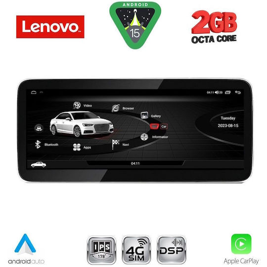 Lenovo Car Audio System for Audi A4 2016 Bluetooth USB AUX WiFi GPS Apple CarPlay Android Auto with 10.33" Touch Screen