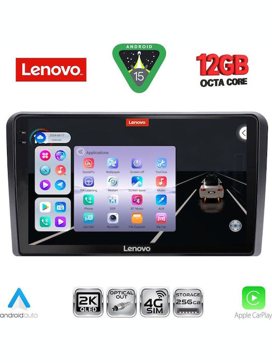 Lenovo Car Audio System for Hyundai H-1 2007-2020 (Bluetooth/USB/WiFi/GPS/Apple CarPlay/Android Auto) with 9" Touch Screen