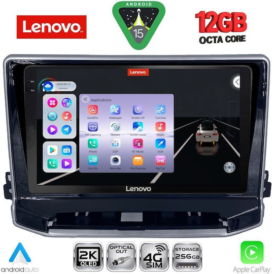 Lenovo Ηχοσύστημα Αυτοκινήτου για Jeep Compass 2022 με Clima (Bluetooth/USB/WiFi/GPS/Apple-Carplay/Android-Auto) με Οθόνη Αφής 10"
