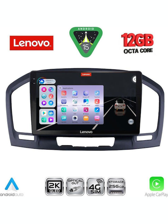 Lenovo Lenovo Auto-Audiosystem für Opel Insignia 2008-2013 Bluetooth USB Eingebautes Wi-Fi GPS Apple CarPlay Android Auto Notenblätter mit Touchscreen 9 Zoll