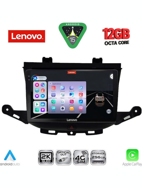 Lenovo Car Audio System for Opel Astra 2015-2022 Bluetooth USB WiFi GPS Apple CarPlay Android Auto with 9" Touch Screen
