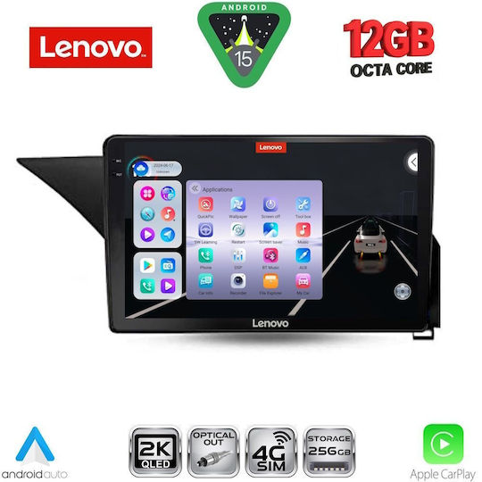 Lenovo Car Audio System for Mercedes-Benz E Class 2012-2014 Bluetooth USB AUX WiFi GPS Apple CarPlay Android Auto with 10" Touch Screen