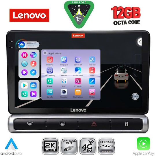Lenovo Car Audio System for Citroen C3 / DS3 2016 (Bluetooth/USB/WiFi/GPS/Apple CarPlay/Android Auto) with 9" Touch Screen