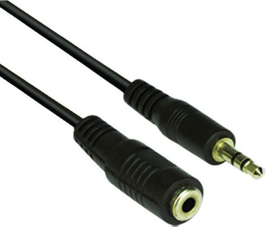 VCom Cablu Audio 3,5mm Male - 3,5mm Female Negru 10m