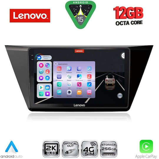 Lenovo Car Audio System for Volkswagen Touran 2016 Bluetooth USB WiFi GPS Apple CarPlay Android Auto with 10" Touch Screen