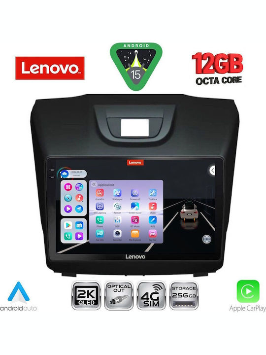 Lenovo Car Audio System Isuzu D-Max 2012-2020 Bluetooth USB WiFi GPS Apple CarPlay Android Auto with 9" Touch Screen
