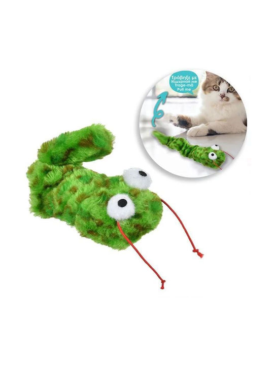 Jucărie Pentru Pisici Șarpe Cu Cheiță 12cm Verde Jucărie Interactivă De Mișcare