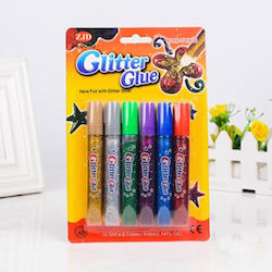 254720 Regenbogen Goldkleber Glitzer 6 Farben 10ml Set 30 Stücke