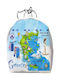 Portofel Souvenir Breloc Mini Set 10 Bucăți Pvc Grecia 7*9*4.5cm 871799