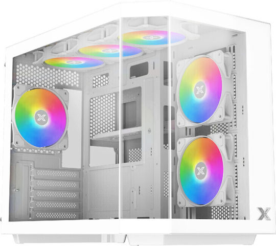 Xigmatek Cubi M Gaming Mini Tower Кутия За Компютър Със Страничен Прозорец И ARGB Осветление Сива