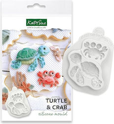 Silicone Mold Turtle & Crab Katy Sue