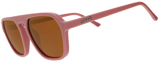 Goodr Cycling Glasses with Pink Frame and Dark Lenses