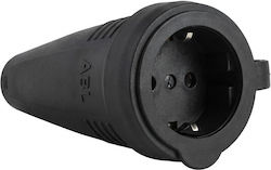 Φις Ρεύματος Abl 100000049 Original Schuko Gummi Tpe Black Manschette Ip44 Φις Ρεύματος Abl 100000049 Original Schuko Gummi Tpe Black Manschette Ip44