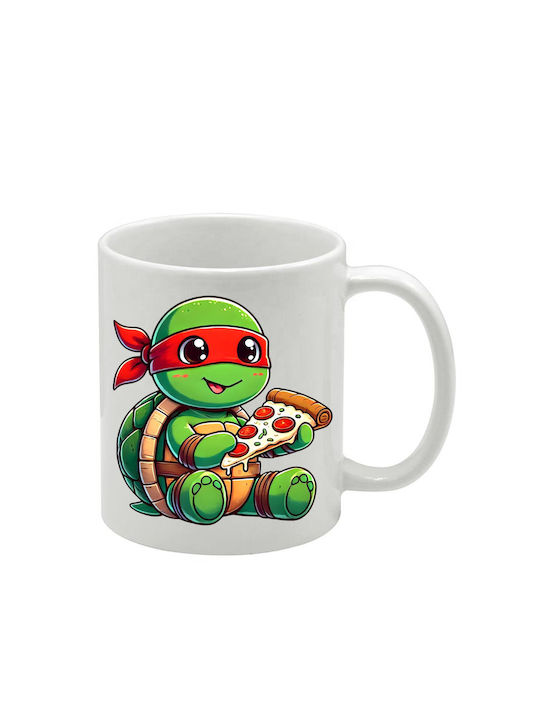 Weiße Tasse Teenage Mutant Ninja Turtles