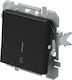 XO Bk Logiq Recessed Wall Switch Without Frame