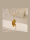 Moon Necklace with Pearls