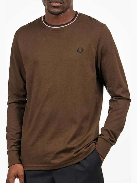 Fred Perry Twin Tipped T-shirt Burnt Tobacco Brown