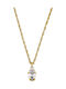 Dyrberg/Kern Heart Design Necklace in Gold Plated Steel