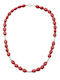 Колиета Дамско Ръчно Изработено Сребърно Корал 43 Сантиметра Платирано Silverline 0320042901/Червен Корал Ръчно Изработено Сребърно Бяло 0320042901