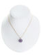 Steel Necklace with Zircon