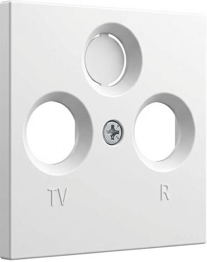 Switch Frame Gira System 55 Cover Coaxial Antenna Socket Pure White Satin Matt