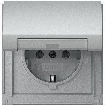 Gira Single Power Socket with Key