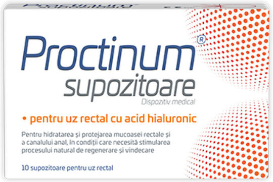 Zdrovit Proctinum Supozitoare Cu Acid Hialuronic Pentru Hemoroizi Supozitoare Pentru Hemoroizi 10 Bucăți