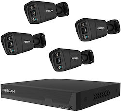 Foscam Kameraüberwachungssystem 4 IP Kameras 5MP Foscam Kameraüberwachungssystem 4 IP Kameras 5MP