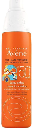 Eau Thermale Avène Open & Stop SPF50 Αδιάβροχο Βρεφικό Αντηλιακό Spray για Πρόσωπο 200ml