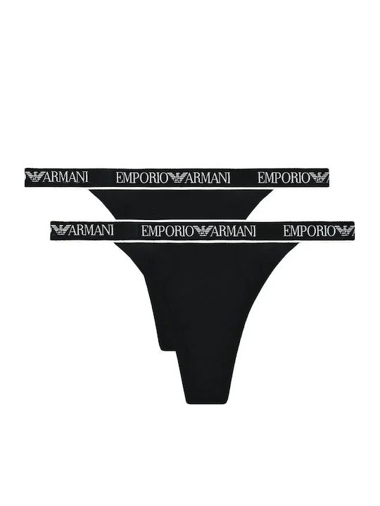 Βαμβακερά Γυναικεία Slip 2Pack Black-black