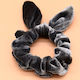 Велурени Ластици За Коса Scrunchies С Ушички Сив