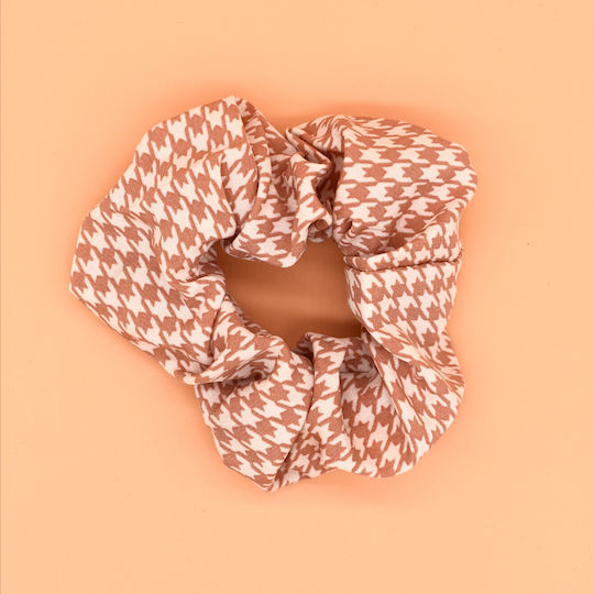 Scrunchies Πιε Ντε Πουλ Λαστιχάκι Μαλλιών Ροζ