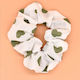 Scrunchy Herzchen Haargummi Weiß Grün
