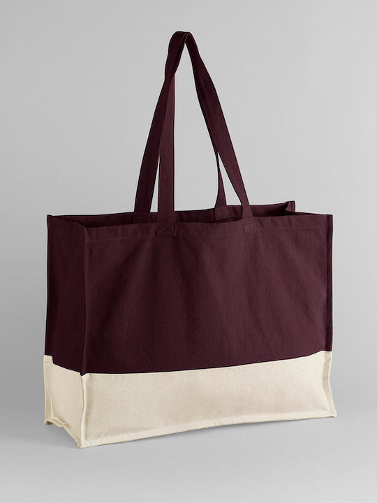 Earthaware Organic Contrast Shopper Westford Mill W858 Oxblood Natural