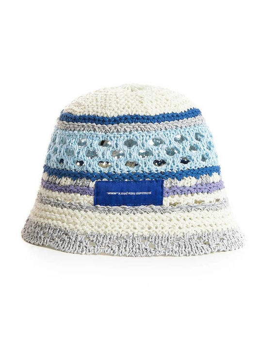 Mod Wave Movement Women's Wicker Bucket Hat Blue