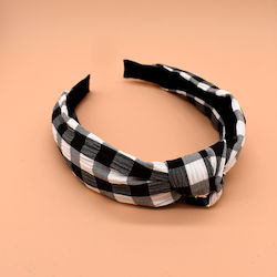 Headband Plaid Black