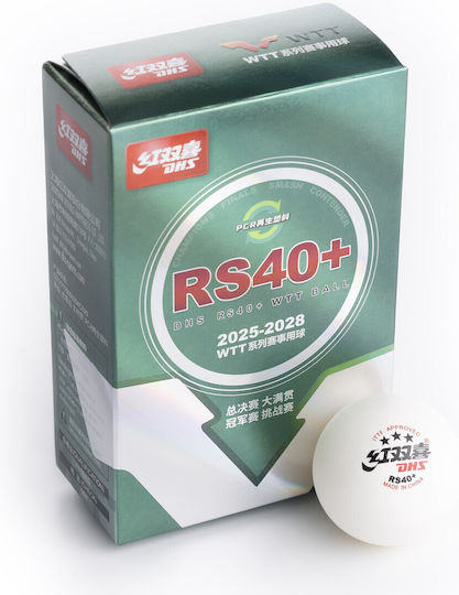 Μπαλάκια Πινγκ-πονγκ Dhs Rs40+ 3*** Wtt Ittf 6 Balls Seam