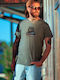 T-shirt Σκούρο Χακί
