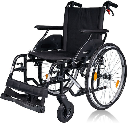 Mobiak Levo Αναπηρικό Αμαξίδιο 24" Πτυσσόμενο 41cm 0810840 Μαύρο