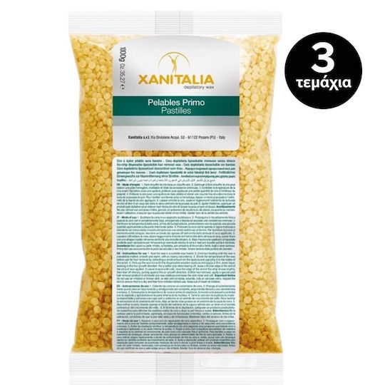 Xanitalia Brazilian System Hair Removal Wax Pearls For Sensitive Skin 1000gr 3 Pieces