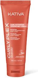 Kativa Curly Plex Hair Cream For Curls With Strong Hold Anti-Frizz 240ml
