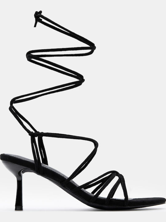 Luigi Black Sandals