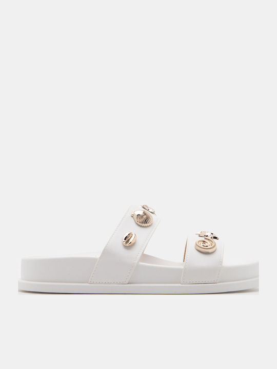 Luigi Γυναικεία Σανδάλια Flatforms Λευκά