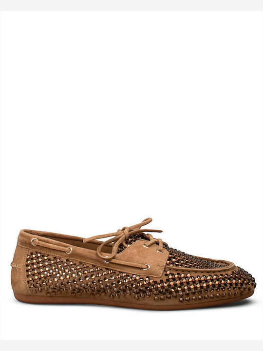 Lodi Women's Loafers in Brown Colour Camel