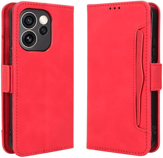 Multiple Cards Wallet Red (Oppo Reno15 F)
