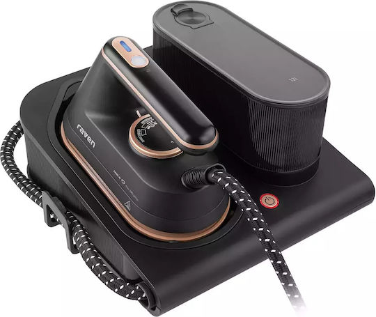 Raven Garment Steamer Floor 2400W with 1.2lt Tank Black